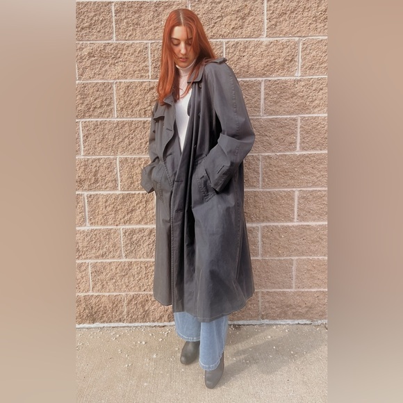 Burberry Double-Breasted Trench Coat As Is M/L